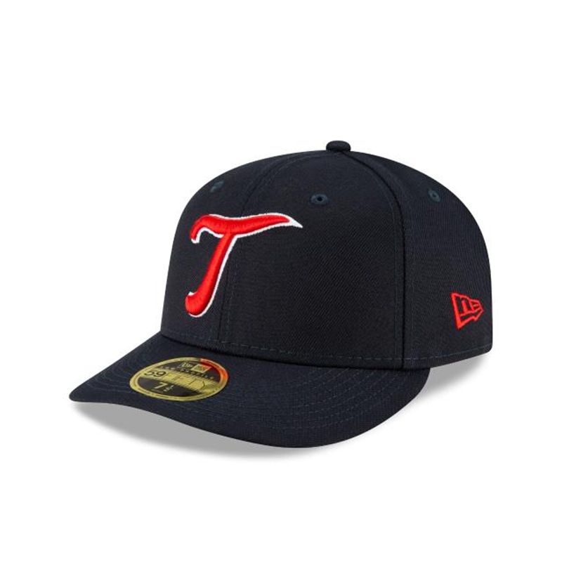 MLB Minnesota Twins Ligature Low Profile 59Fifty Fitted (KFC9322) - Blue New Era Caps